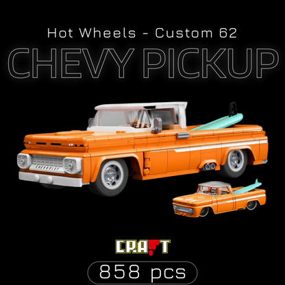 Hot Wheels - Custom 62 Chevy Pickup (858 peças) | Capa 1