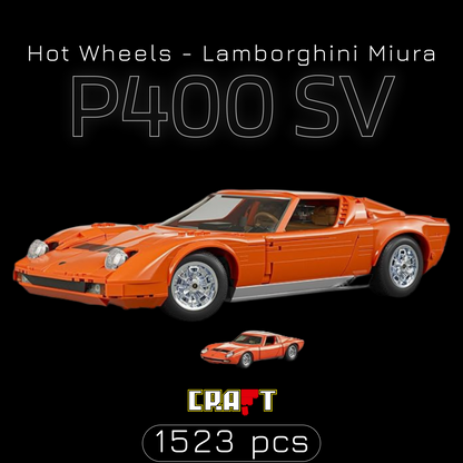 Hot Wheels - Lamborghini Miura P400 SV (1523 peças) | Capa 1