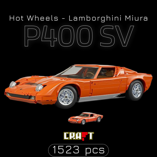 Hot Wheels - Lamborghini Miura P400 SV (1523 peças) | Capa 1