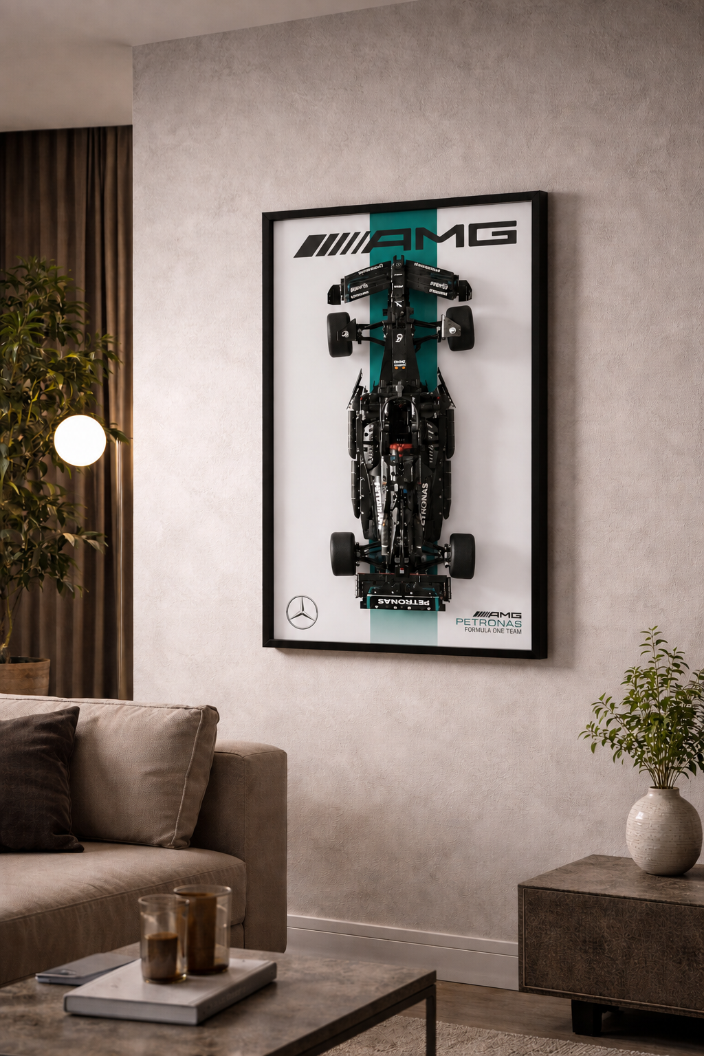 Quadro Fosco para a Fórmula-1 Mercedes-AMG W14