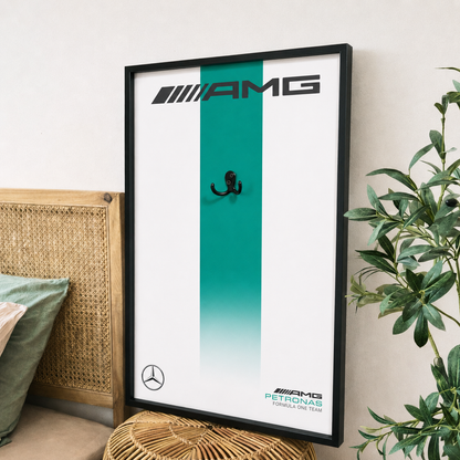 Compre Junto! Miniatura da Fórmula-1 Mercedes AMG W14 + Quadro Fosco