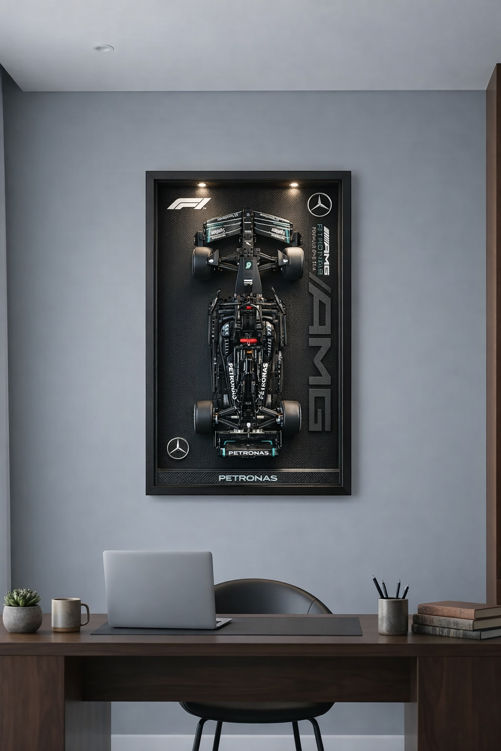 Quadro Fosco para a Fórmula-1 Mercedes-AMG W14