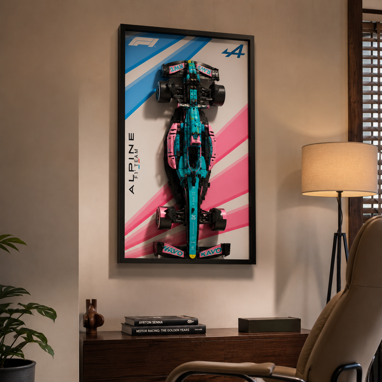 Quadro de Acrílico para Fórmula 1 Alpine A524