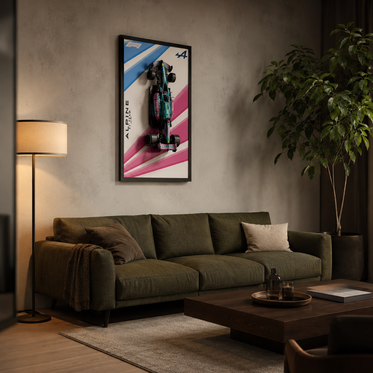 Quadro de Acrílico para Fórmula 1 Alpine A524