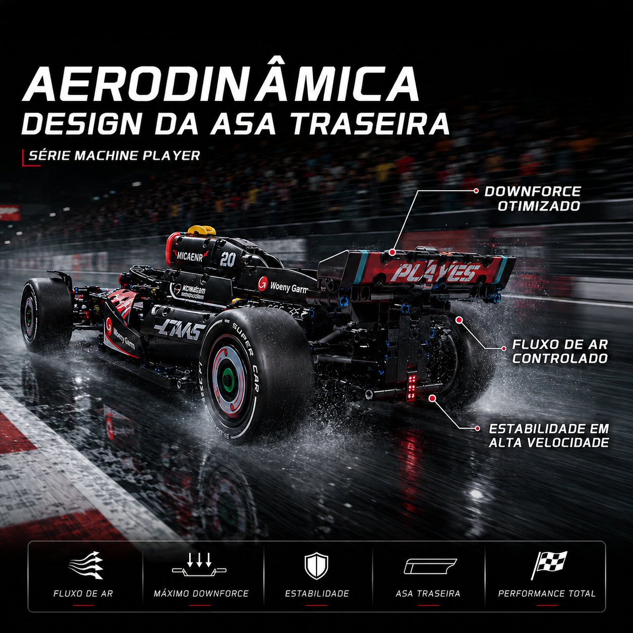 Fórmula 1 Haas VF-24 (1420 peças)