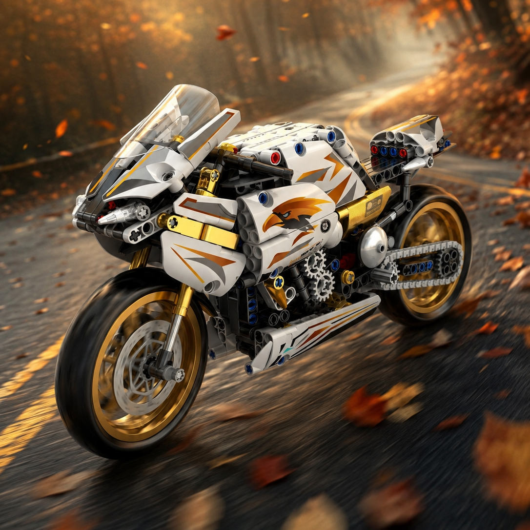 Moto Sport Platinum Warrior (574 peças)