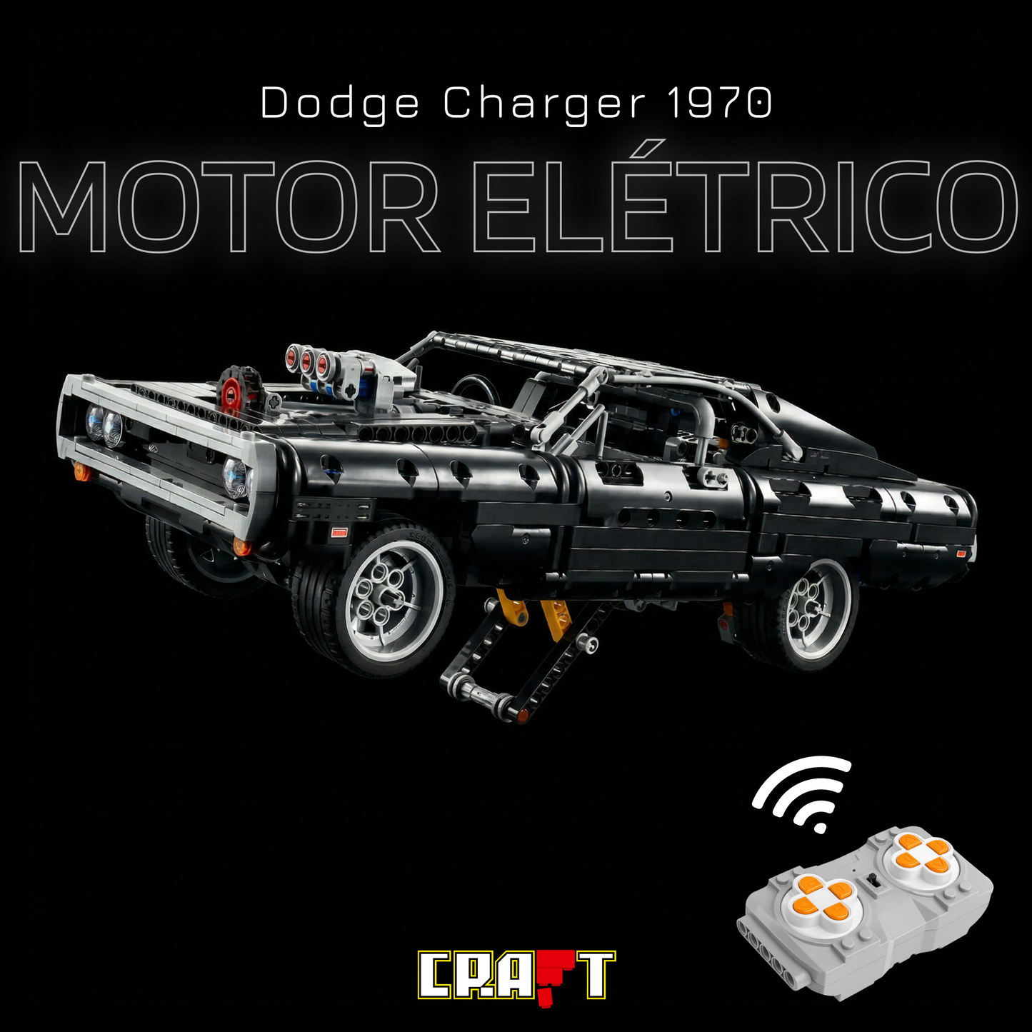 Kit de Motores Elétricos para o Dodge Charger 1970 de Velozes e Furiosos