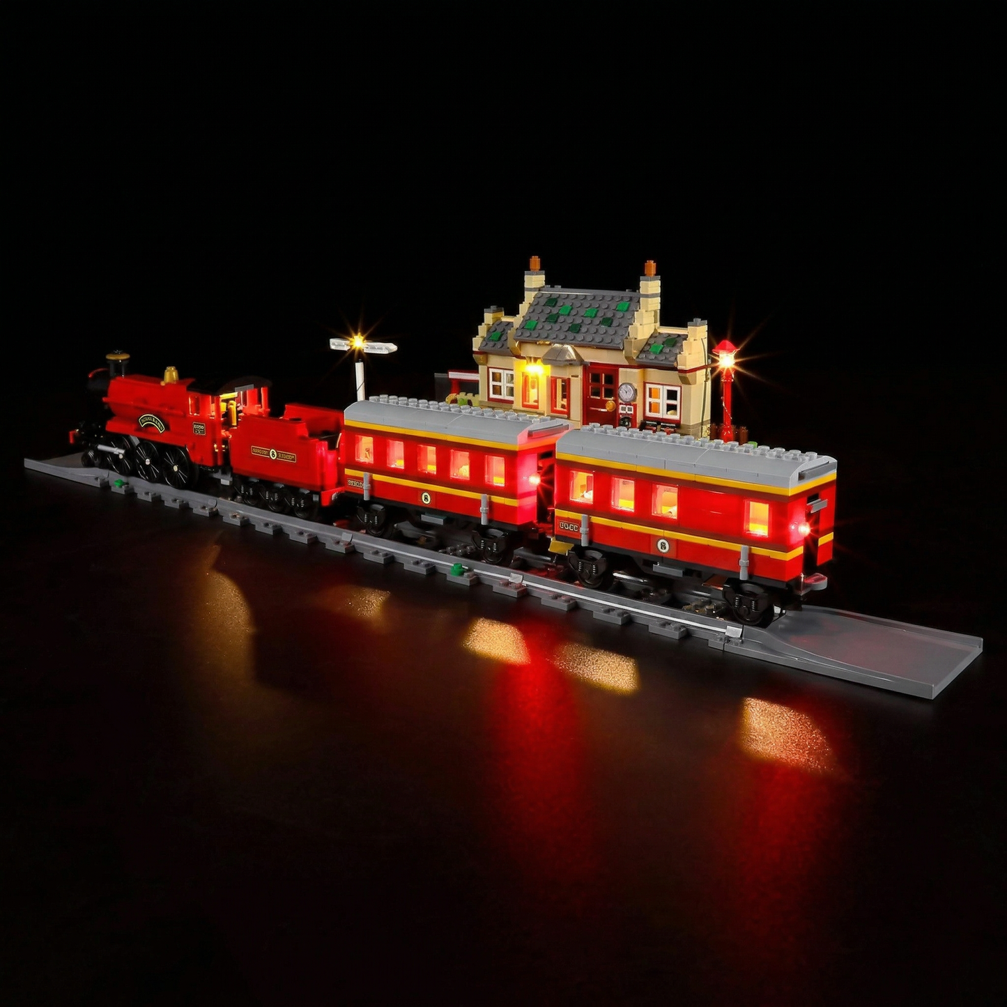 Kit de Iluminação para o Expresso de Hogwarts e Estação de Hogsmeade (1074 peças)