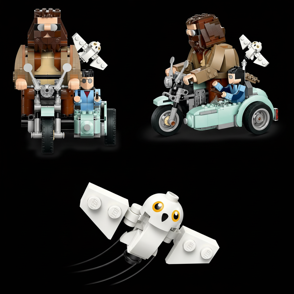 Hagrid & Harry's Motocicleta - Harry Potter (617 peças)