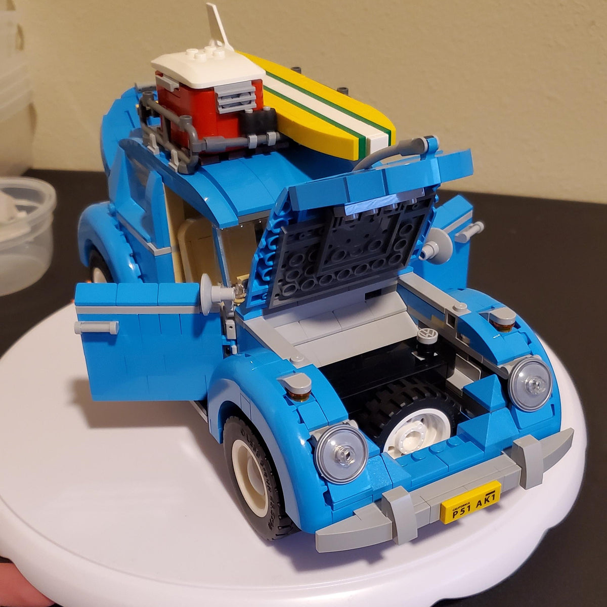 Fusca Azul do Surf (1193 peças)
