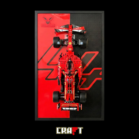 Quadro Bicolor com Fibra de Carbono - Fórmula 1 Ferrari SF24