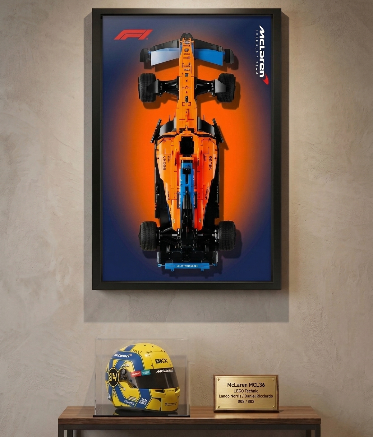 Quadro Fosco para a Fórmula-1 McLaren Team 2022