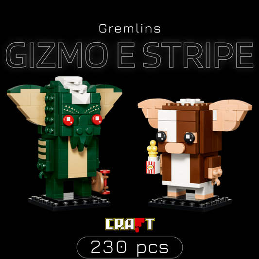 Gremlins - Figuras de Gizmo e Stripe (230 peças)