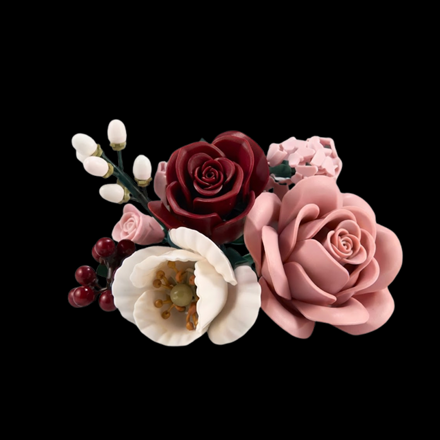 Buquê Rosa Blush (834 peças) - Brics Craft