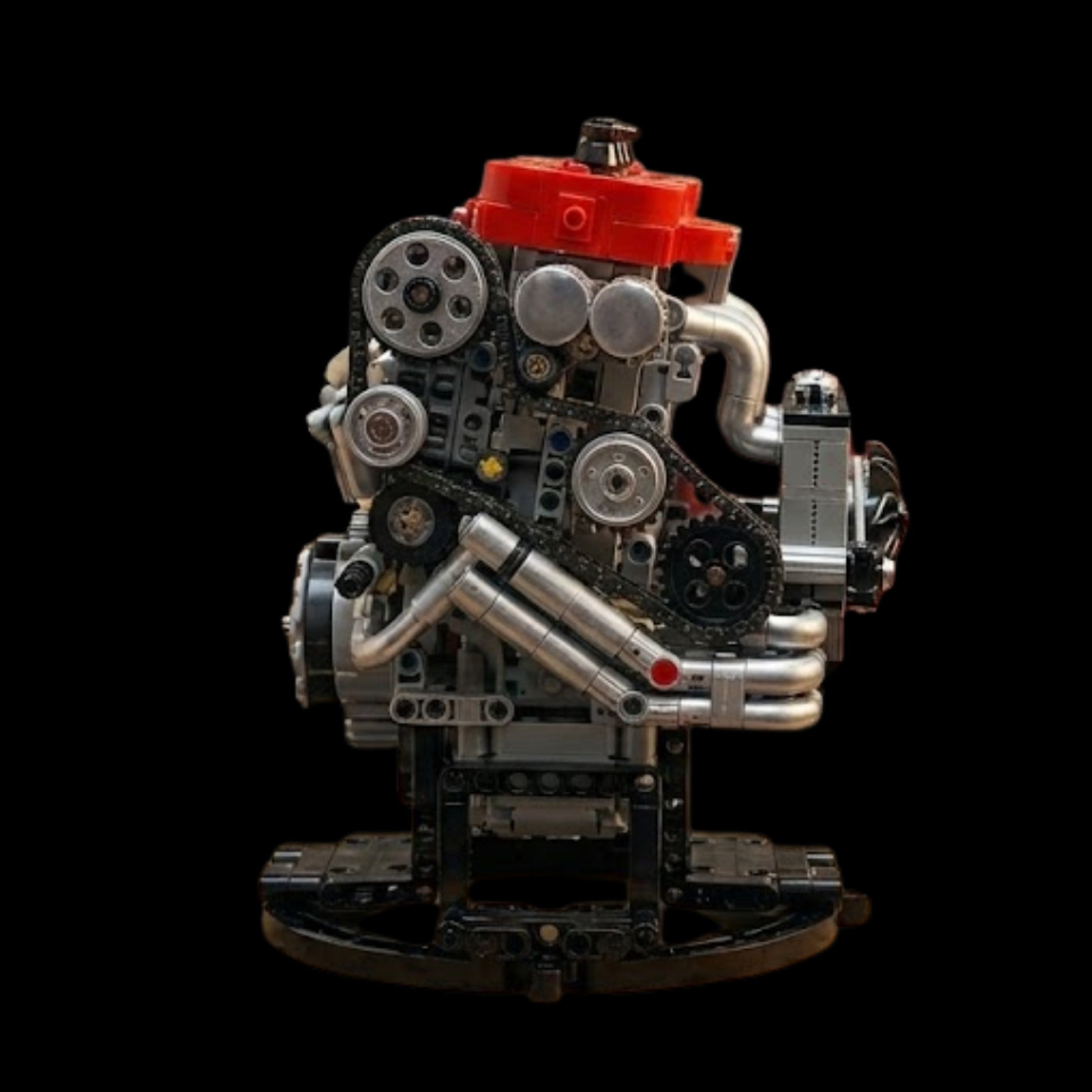 Motor 4G63T Turbo Inline-4 (811 peças) - Brics Craft