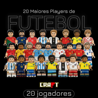 Mini-figuras: Maiores Jogadores de Futebol (20 jogadores)