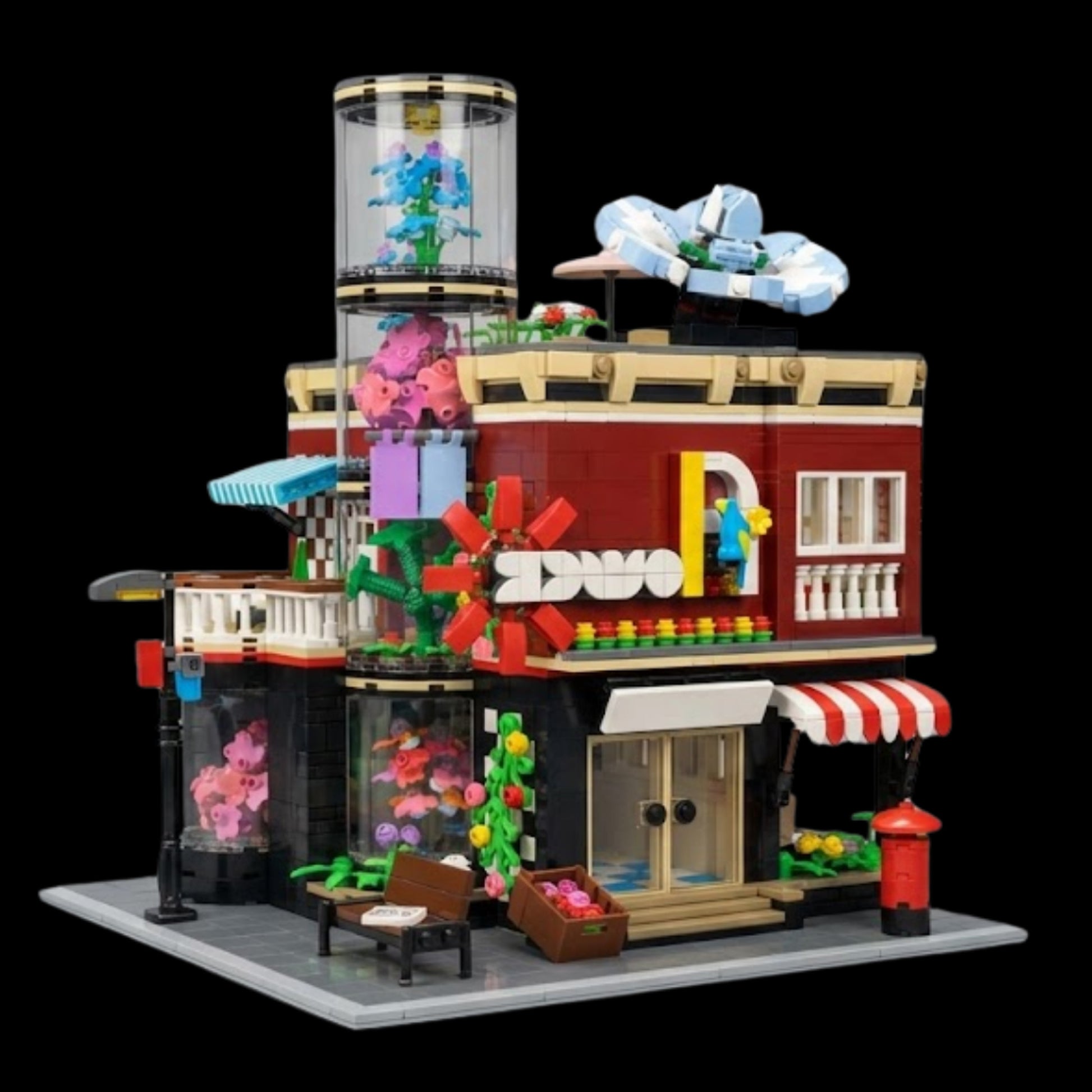 Floricultura NovaTown (2291 peças) - Brics Craft