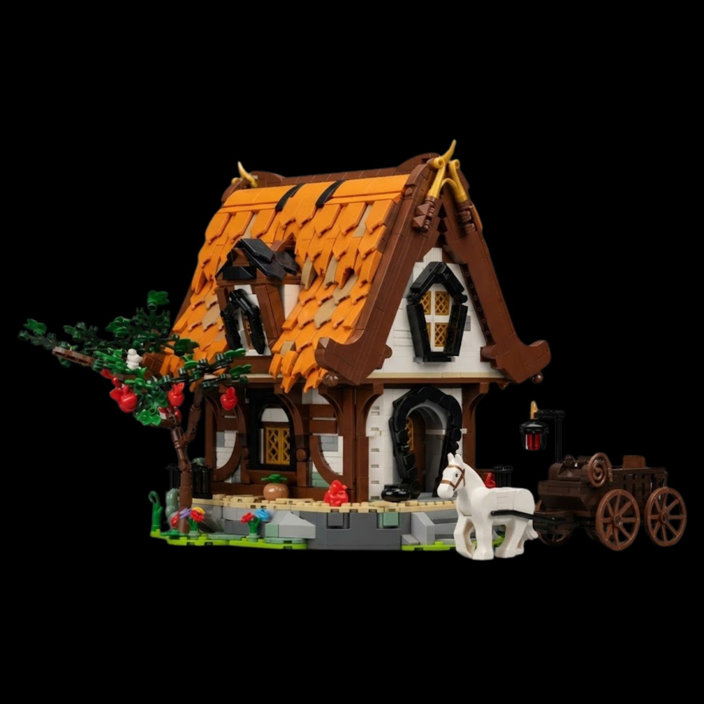 Cabana Medieval de Troncos (2192 peças) - Brics Craft