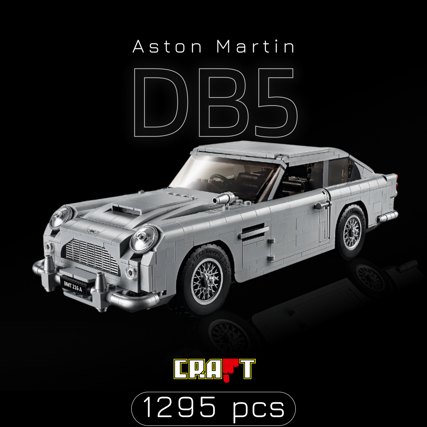 Aston Martin DB5 do James Bond 007 (1295 peças)