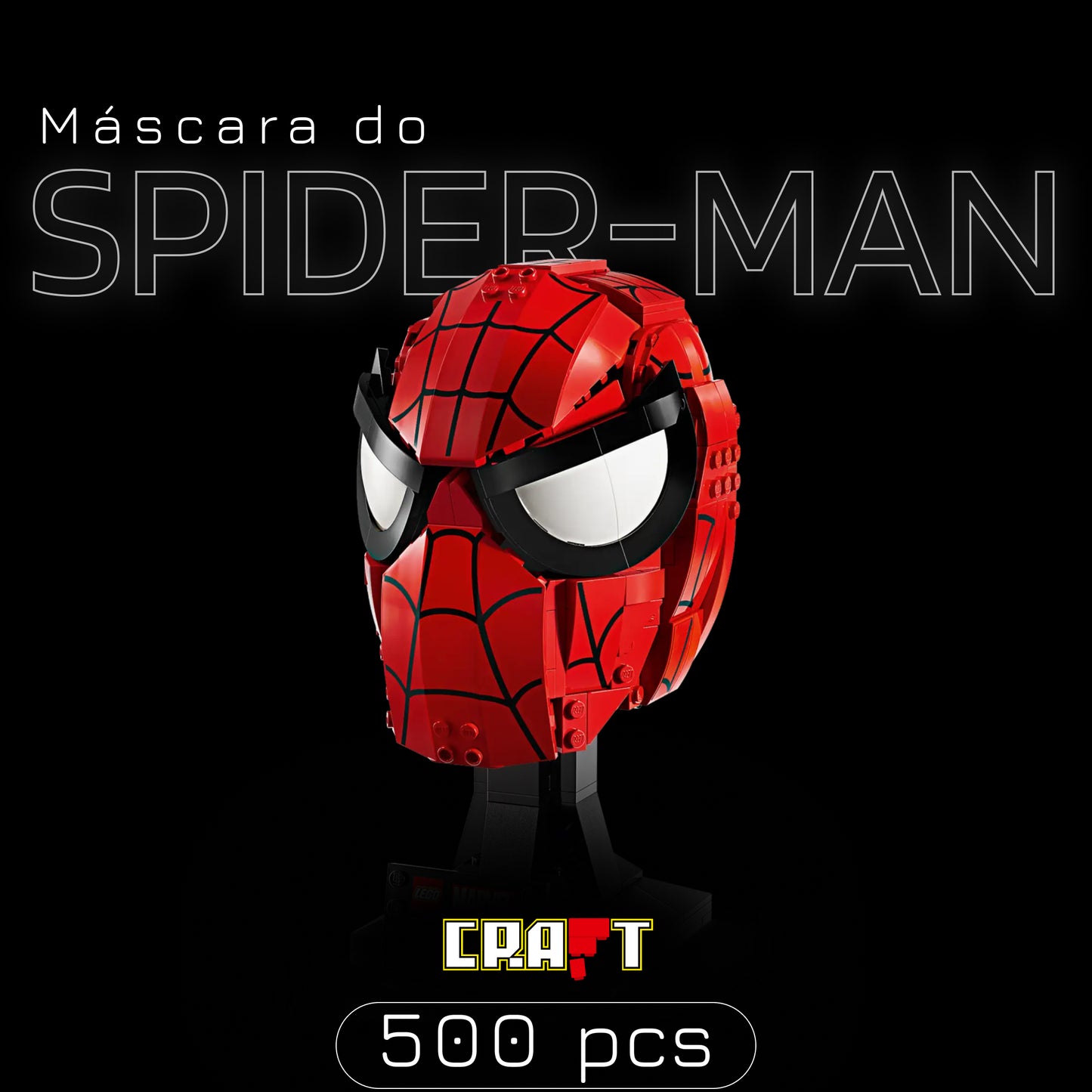 Máscara do Homem-Aranha (487 peças)