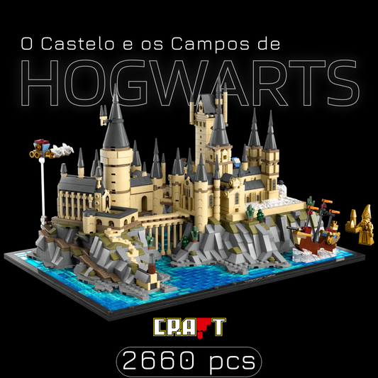 O Castelo e os Campos de Hogwarts (2660 peças)