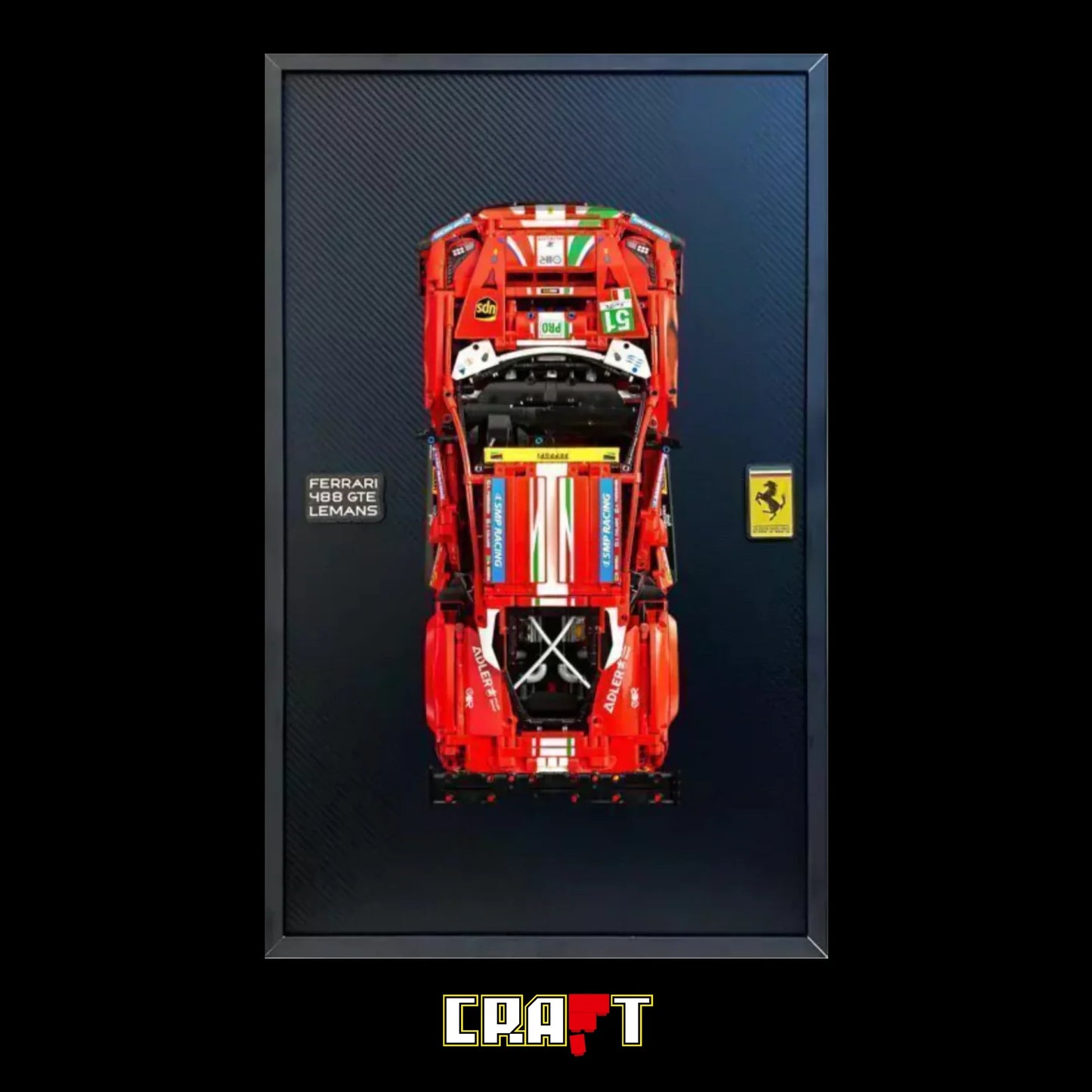 Quadro de Fibra de Carbono - Ferrari 488 GTE