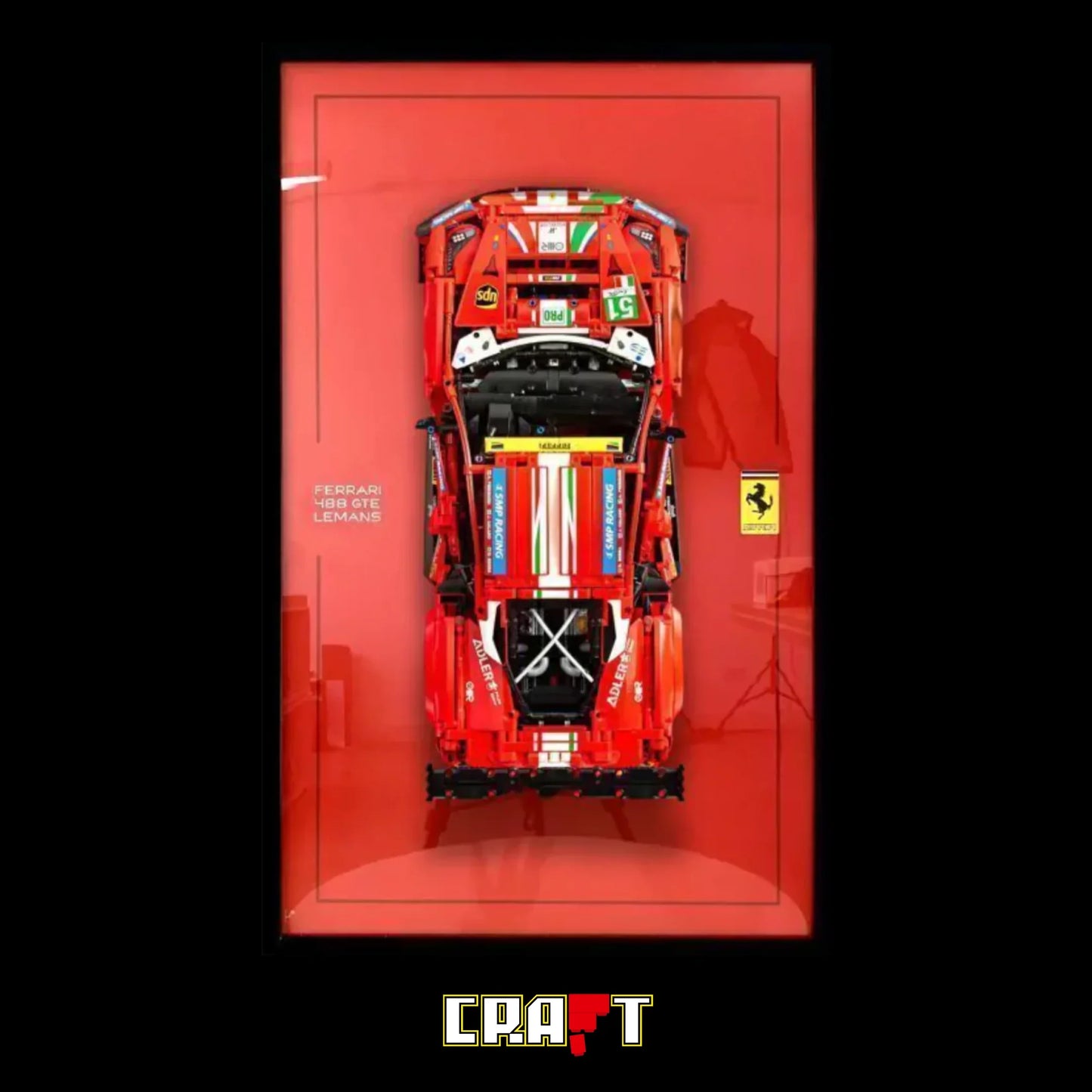 Quadro de Acrílico - Ferrari 488 GTE