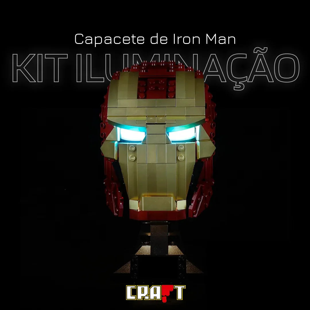 Kit de Iluminação para a Capacete de Iron Man