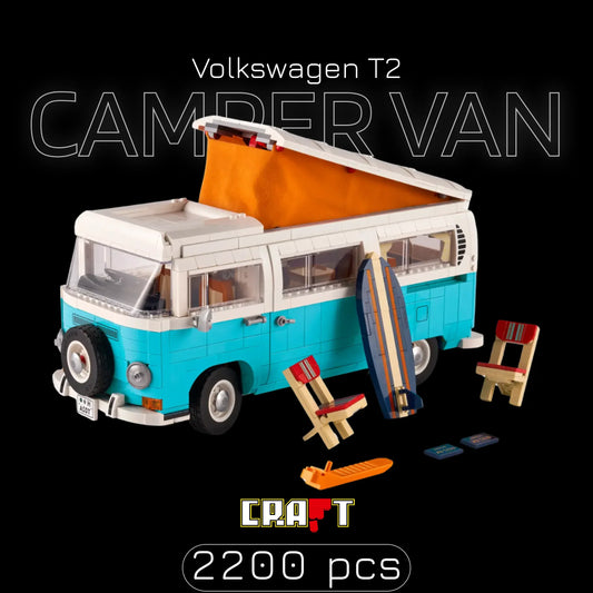 Volkswagen T2 Camper Van (2200 peças)