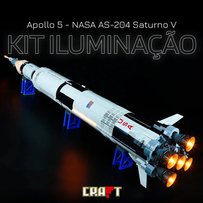 Iluminação para a Apollo 5 - NASA AS-204 Saturno V