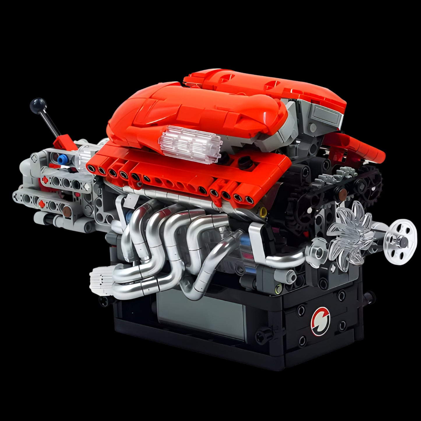 Motor V12 Supercar com Transmissão (863 peças) - Brics Craft