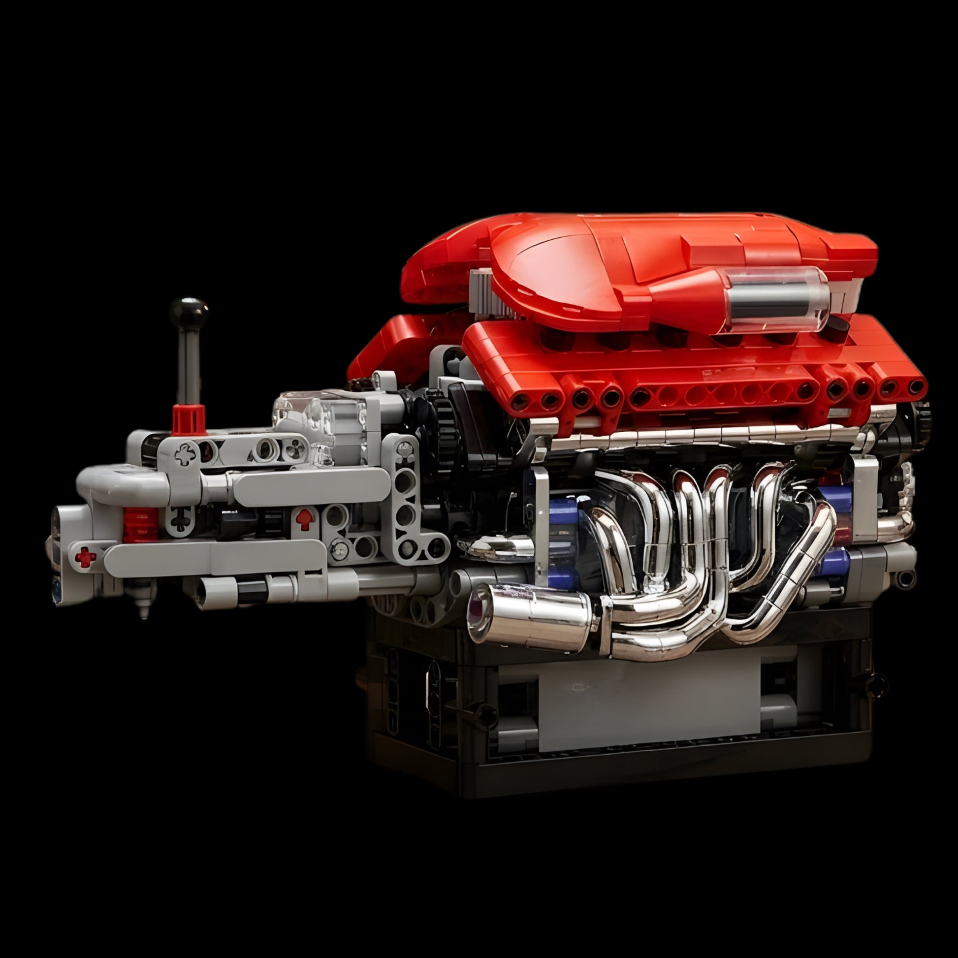 Motor V12 Supercar com Transmissão (863 peças) - Brics Craft