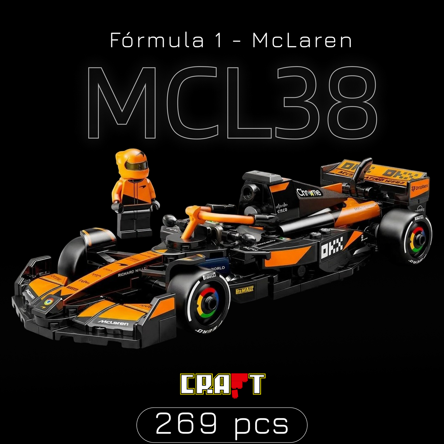 Speed Champion - McLaren MCL38 (269 peças)
