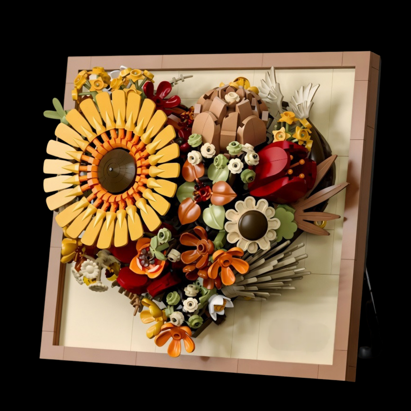 Moldura Floral 3D - Girassol (727 peças)