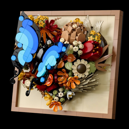 Moldura Floral 3D - Borboleta (765 peças)