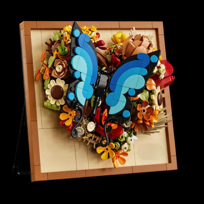 Moldura Floral 3D - Borboleta (765 peças)