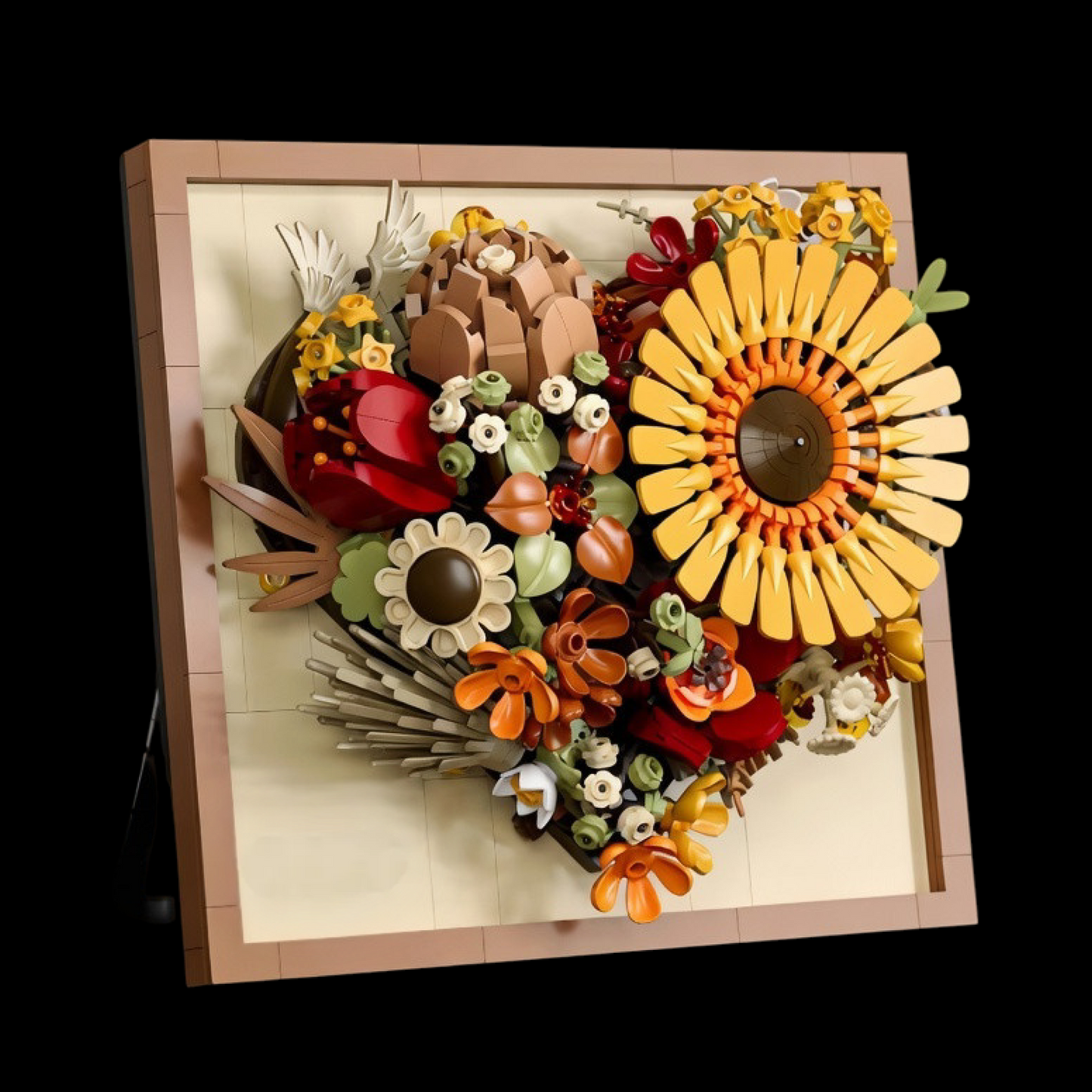 Moldura Floral 3D - Girassol (727 peças)