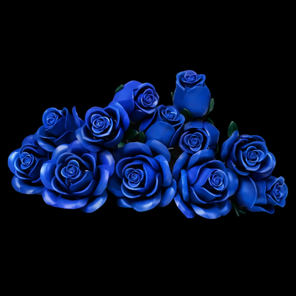 Buquê de Rosas Azuis (608 peças)