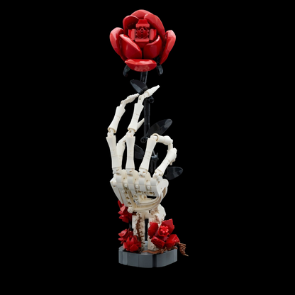 Mão de Esqueleto com Rosas (357 peças)