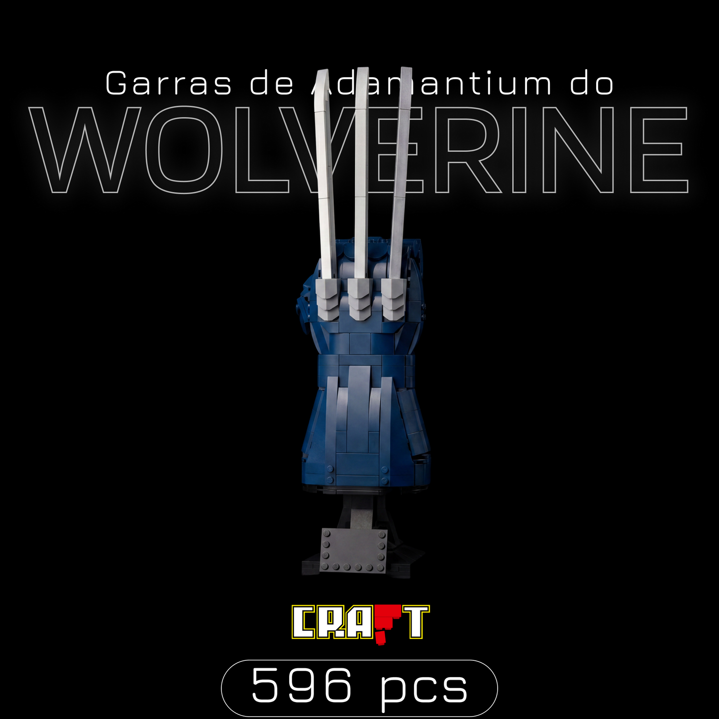 Garras de Adamantium de Wolverine (596 peças)