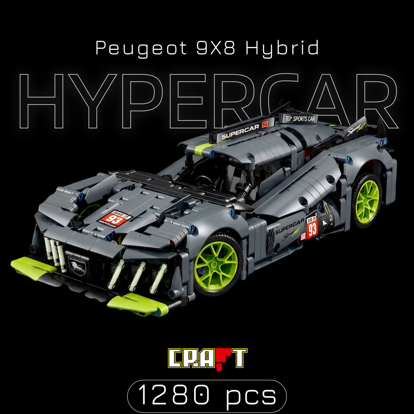 Peugeot 9X8 Hybrid - Hypercar (1280 peças)