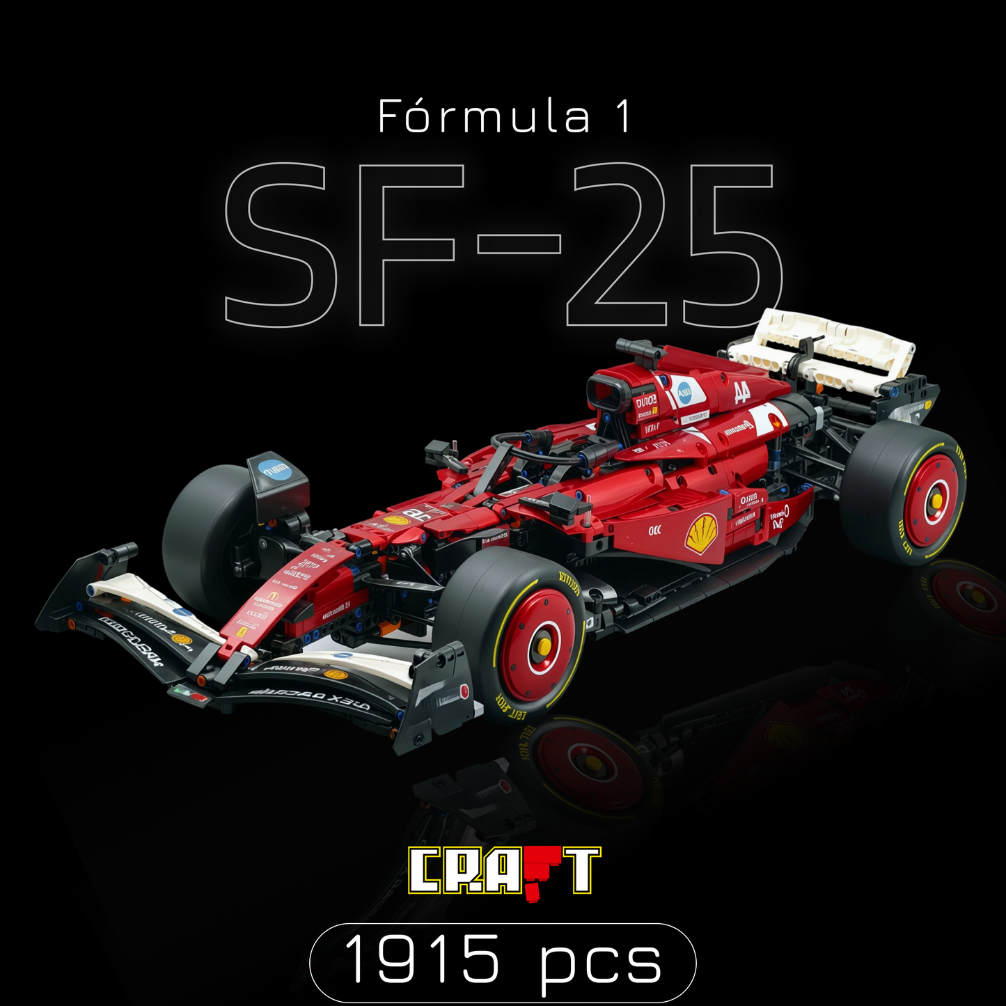 Fórmula 1 - Ferrari SF25 (1915 peças)