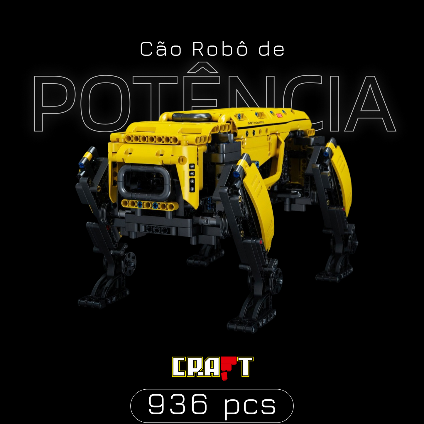 Cão Robô de Potência (936 peças)