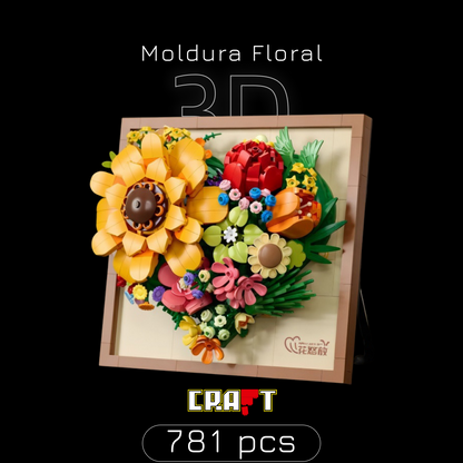 Moldura Floral 3D (781 peças)