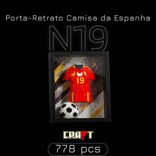 Porta-Retrato Camisa Espanha N19 (778 peças)
