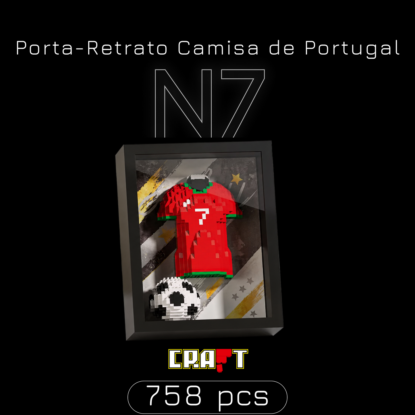 Porta-Retrato Camisa Futebol Portuguesa N7 (758 peças)