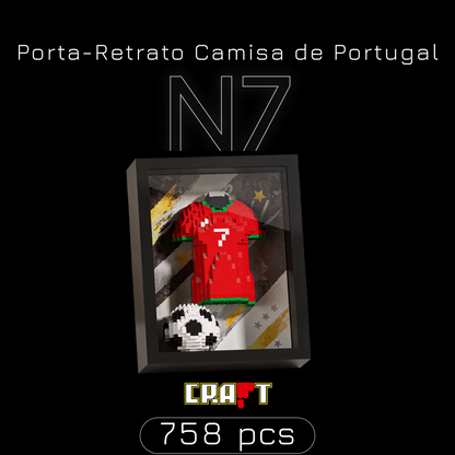 Porta-Retrato Camisa Futebol Portuguesa N7 (758 peças)