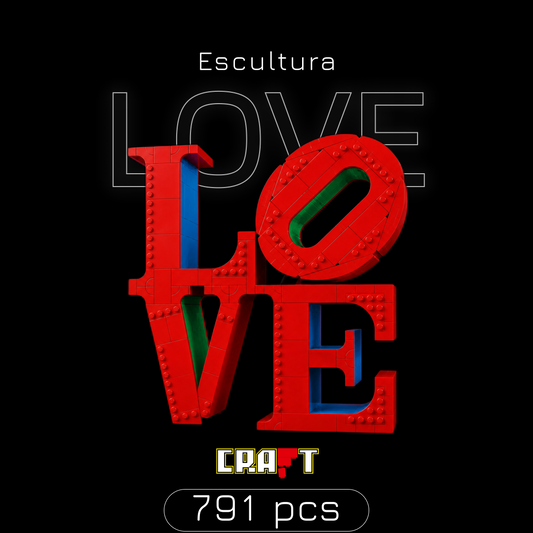 Escultura LOVE (791 peças)
