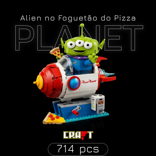 Toy Story - Alien no Foguetão do Pizza Planet (714 peças)