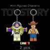 Mini-figuras Chaveiro - Toy Story (2 mini-figuras)